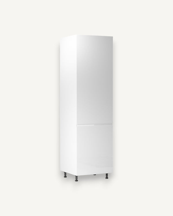 Kühlumbauschrank 60 cm – Velmora D60ZL P/L Weiß/Hochglanz
