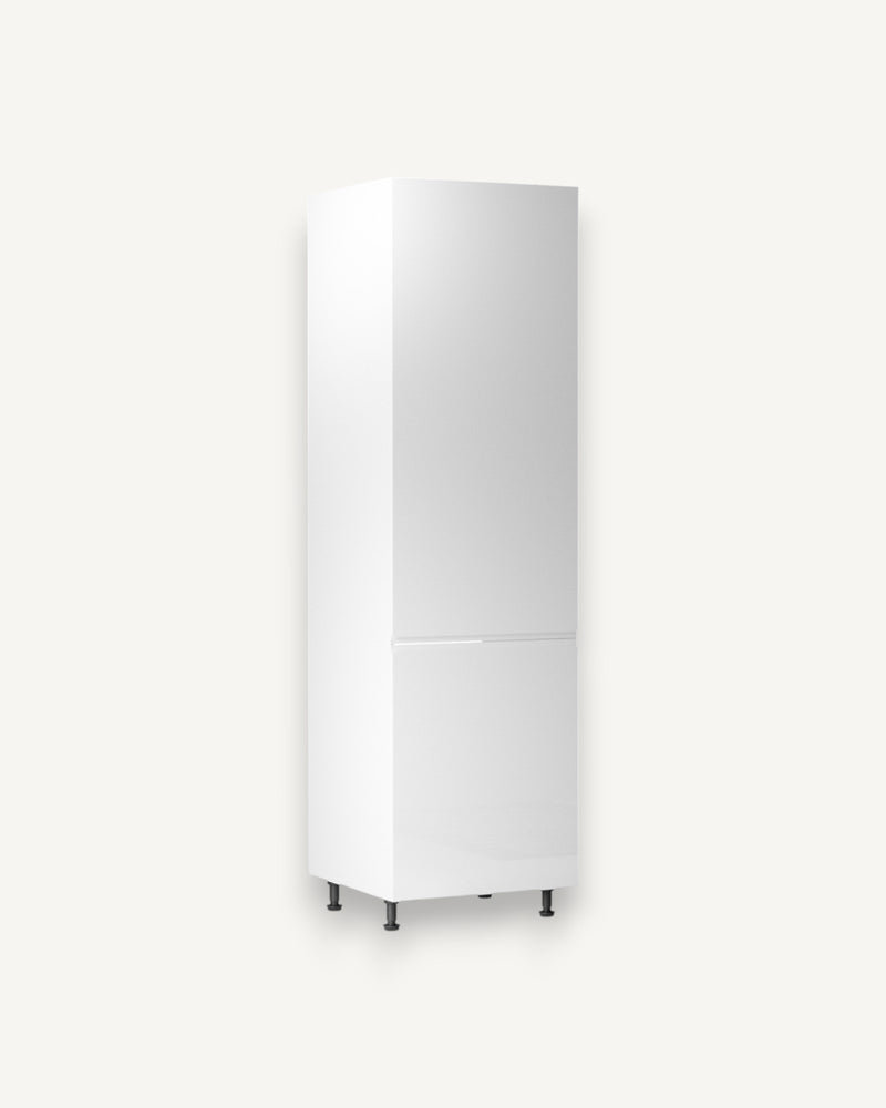 Kühlumbauschrank 60 cm – Velmora D60ZL P/L Weiß/Hochglanz
