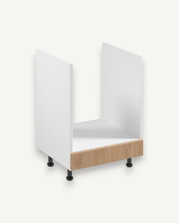 Herdumbauschrank D60ZK -Sorento Weiß Sonoma Eiche - Hervorragendes Design für Ihre Küche, um Hitze standzuhalten. - ROYAL24_MARKT