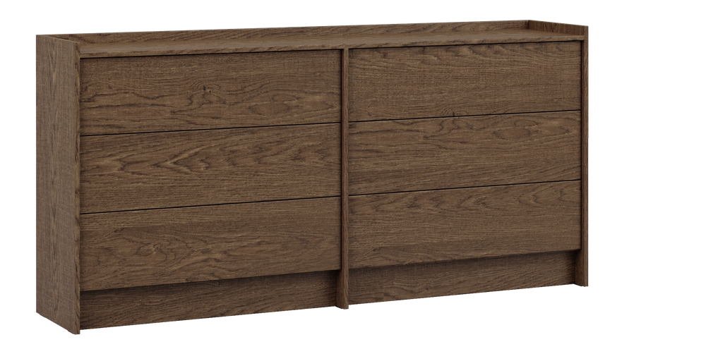 Akari Kommode Modern Elegant – Stilvolle große 6-Schubladen Kommode mit Push-to-Open System