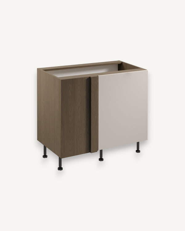 Eckunterschrank D100N P/L – Sorento Beige – Cleverer Stauraum für jede Ecke.