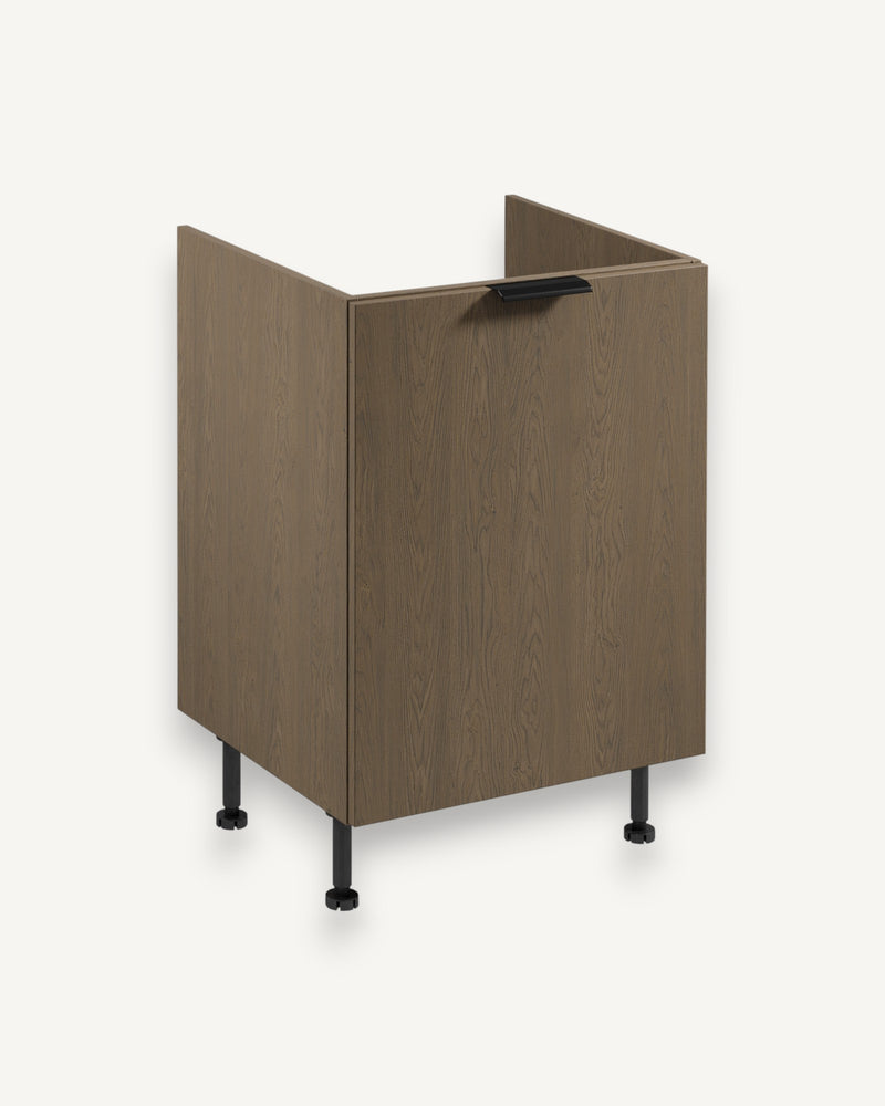 Spülenunterschrank mit Sortiereinsatz D60ZS AX – Sorento Dunkle Eiche – Optimale Lösung für Spülbereich und Ordnung.
