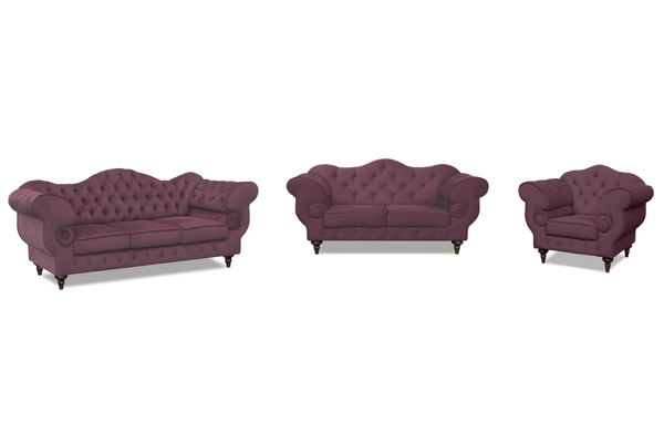 Polstergarnitur Chesterfield Gloria 3 - 2 - 1 - Premium Set - Handgemacht - Premium Materialien - Garantierte Qualität - ROYAL24_MARKT