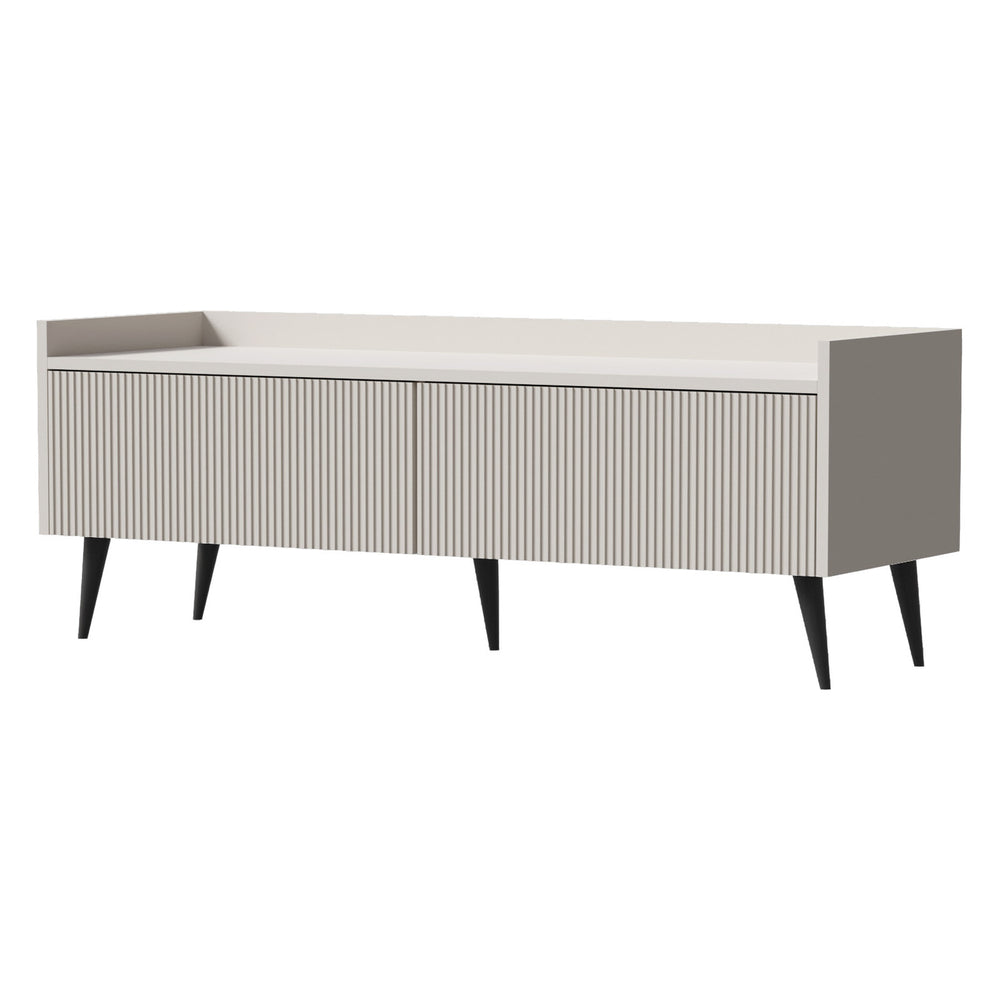 Ademo TV-Lowboard 120 cm mit 2 Klappen – Kaschmir