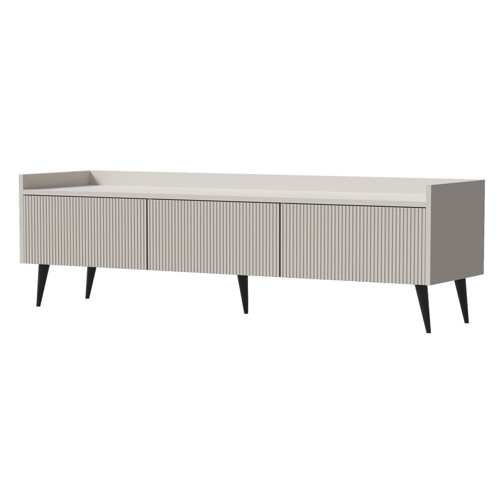 Ademo TV-Lowboard 150 cm mit 3 Klappen – Kaschmir