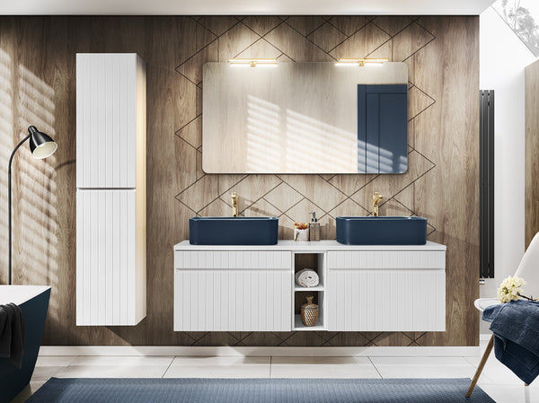 Aufsatzschrank für die Waschtischplatte Ikona Weiß 20 × 46 × 44,5 cm