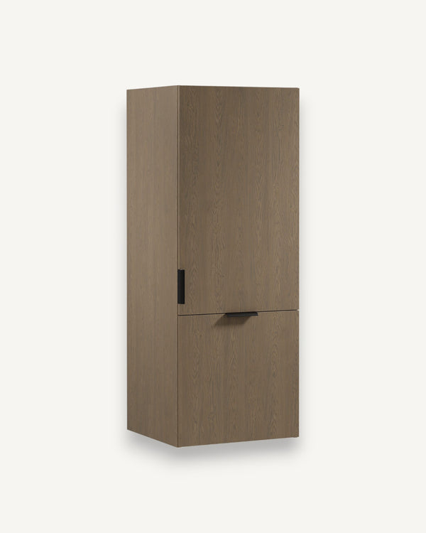 Hängeschrank N60N mit Erweiterung – Sorento Dunkle Eiche – Optimale Nutzung des vertikalen Raums.
