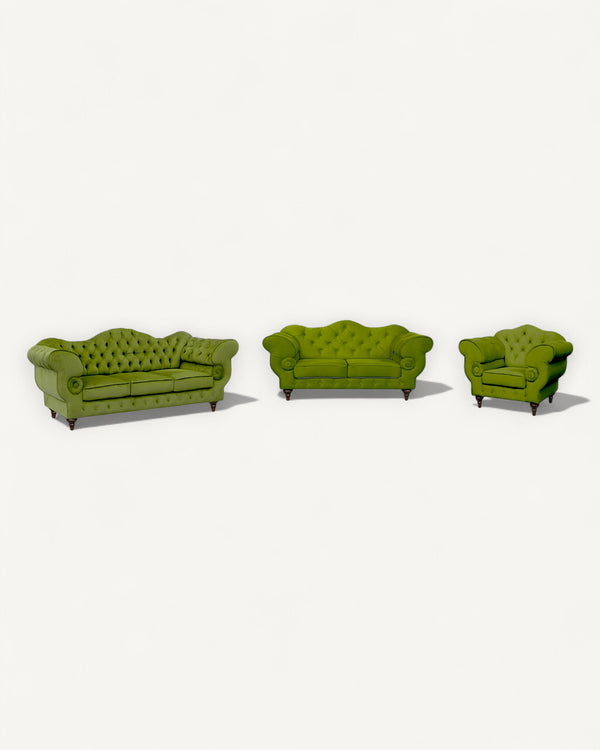 Polstergarnitur Chesterfield Gloria 3 - 2 - 1 - Premium Set - Handgemacht - Premium Materialien - Garantierte Qualität - ROYAL24_MARKT