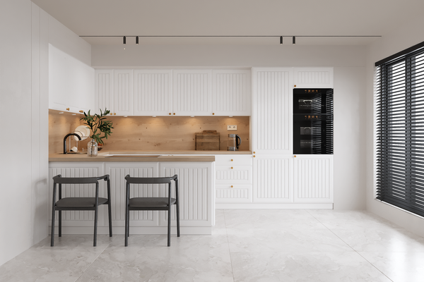 U-Küche Arvion Weiß – 390 × 260 cm – KS30-G390x260