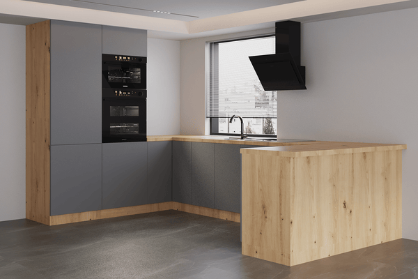 U-Küche Nexa Beige – 210 × 320 × 150 cm – K103-G680