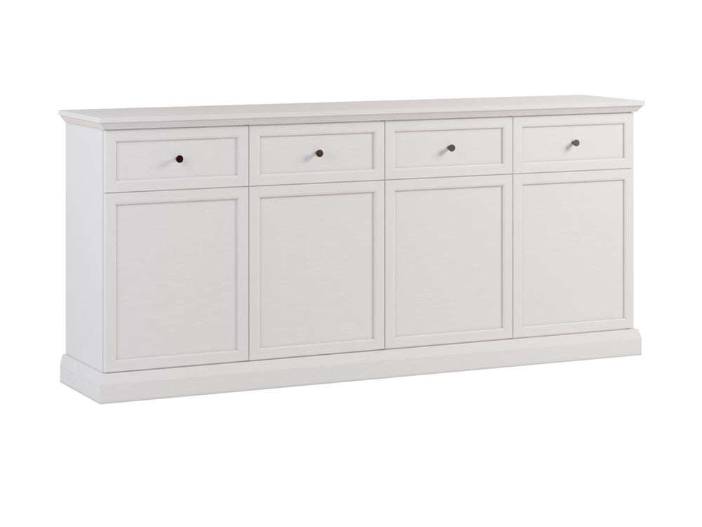 Livento Kommode mit 4 Türen und 4 Schubladen – Sideboard im klassischen Design
