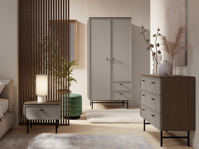 Hotelzimmer einrichten: Elora Schlafzimmer-Set in Baltic Storm / Toffee