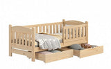 Kinderbett 187 cm - Natürliches Kinderbett mit praktischen Features. - ROYAL24_MARKT