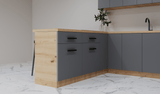 Küchenzeile - K106-G860 - Langen Beige - Design für höchste Ansprüche - ROYAL24_MARKT