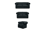 Chesterfield-Sofa Luxura - Echtleder Premium - Handgefertigt - Garantierte Qualität -, Premium Set 3 - 2 - 1,- 3 Teile - ROYAL24_MARKT