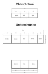 Velmora Inselküche KÜ-AS-012 – 280 cm – Grau Hochglanz – Moderne Küchenzeile mit zusätzlicher Kücheninsel