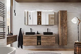 Badezimmerspiegelschrank - Santa Fe Oak - Ansprechendes Design mit praktischem Stauraum. - ROYAL24_MARKT
