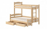 Etagenbett rechts 207 cm - Ökologisch lackiertes Kinderbett. - ROYAL24_MARKT