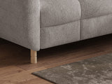 Ecksofa Bun – Hellgrau – Ottomane links