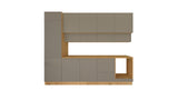 Nexa Küchenzeile KÜ06-L – Beige – 300 cm – Moderne Familienküche mit Hochschrank und großzügigem Stauraum