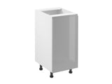 Unterschrank 40 cm – Velmora D40 P/L Grau/Hochglanz