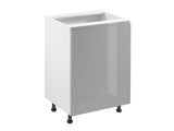 Unterschrank 60 cm – Velmora D60 P/L Grau/Hochglanz