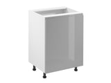 Unterschrank 60 cm – Velmora D60 P/L Grau/Hochglanz