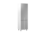 Hochschrank 60 cm – Velmora D60R P/L Grau/Hochglanz