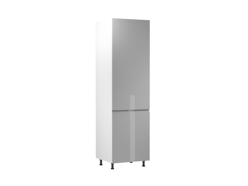 Hochschrank 60 cm – Velmora D60R P/L Grau/Hochglanz