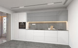 Velmora Weiß & Grau Küchenmöbel-Set KÜ03-A 400 cm – Moderne Küchenzeile ohne Arbeitsplatte