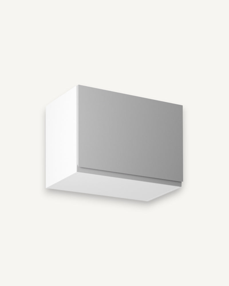Hängeschrank 60 cm – Velmora G60K Grau/Hochglanz