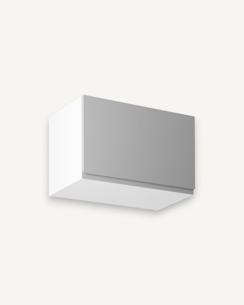 Hängeschrank 60 cm – Velmora G60KN Grau/Hochglanz