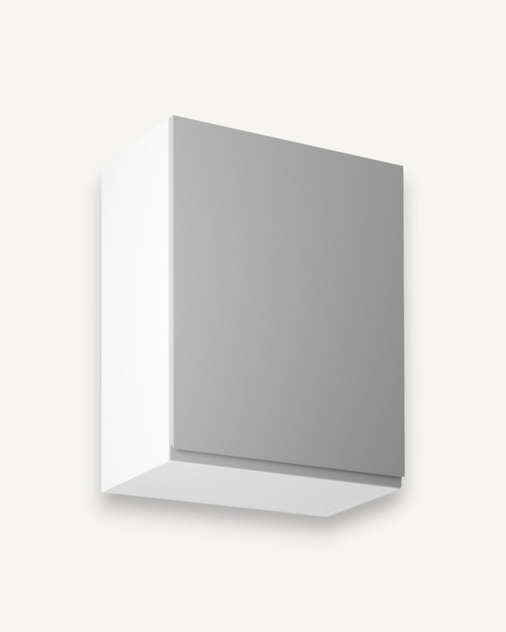 Hängeschrank 60 cm – Velmora G60-P/L Grau/Hochglanz
