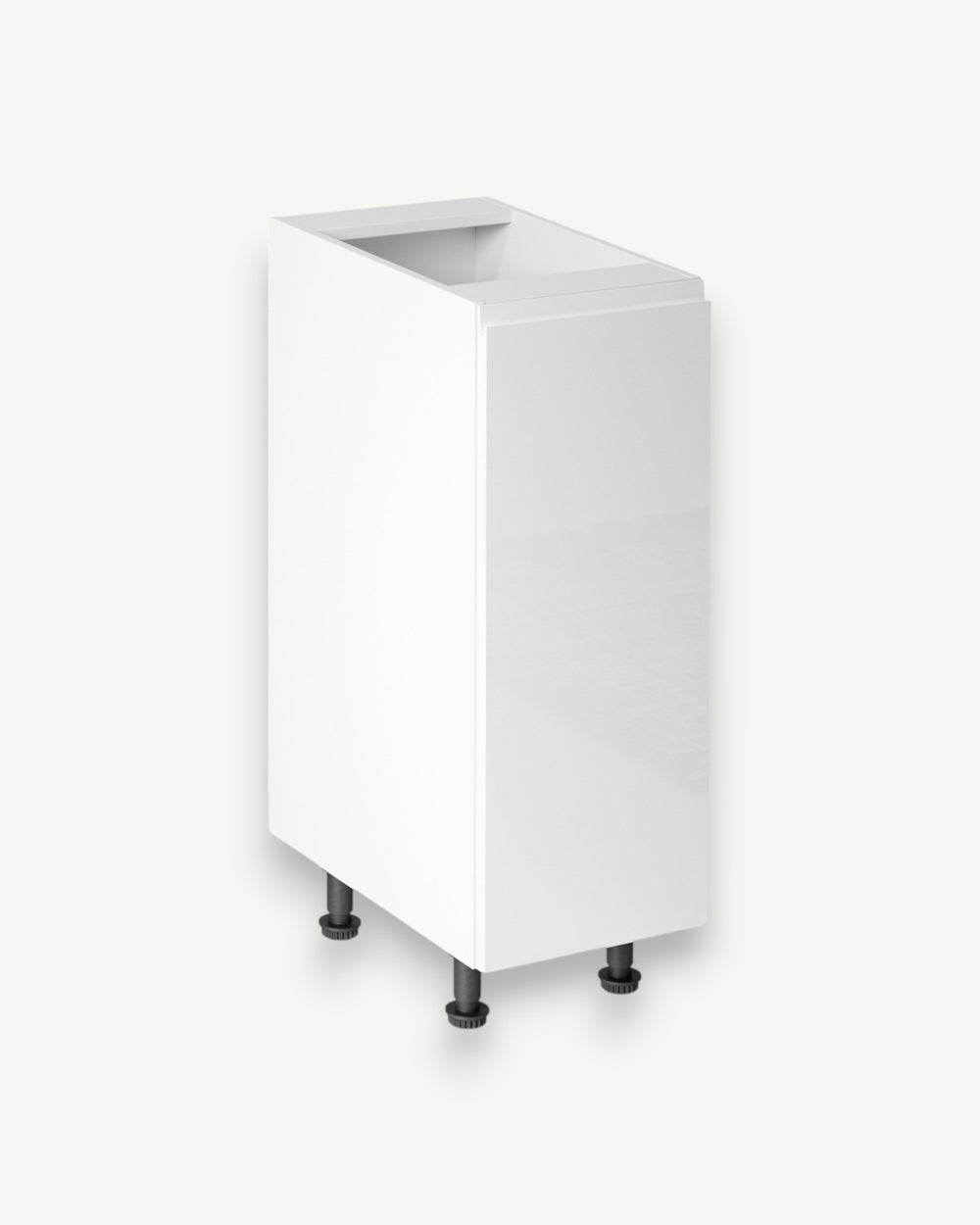 Unterschrank 30 cm – Velmora D30 P/L Weiß/Hochglanz