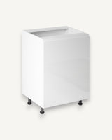 Unterschrank 60 cm - Aspen D60 P/L Weiß/Hochglanz - ROYAL24_MARKT