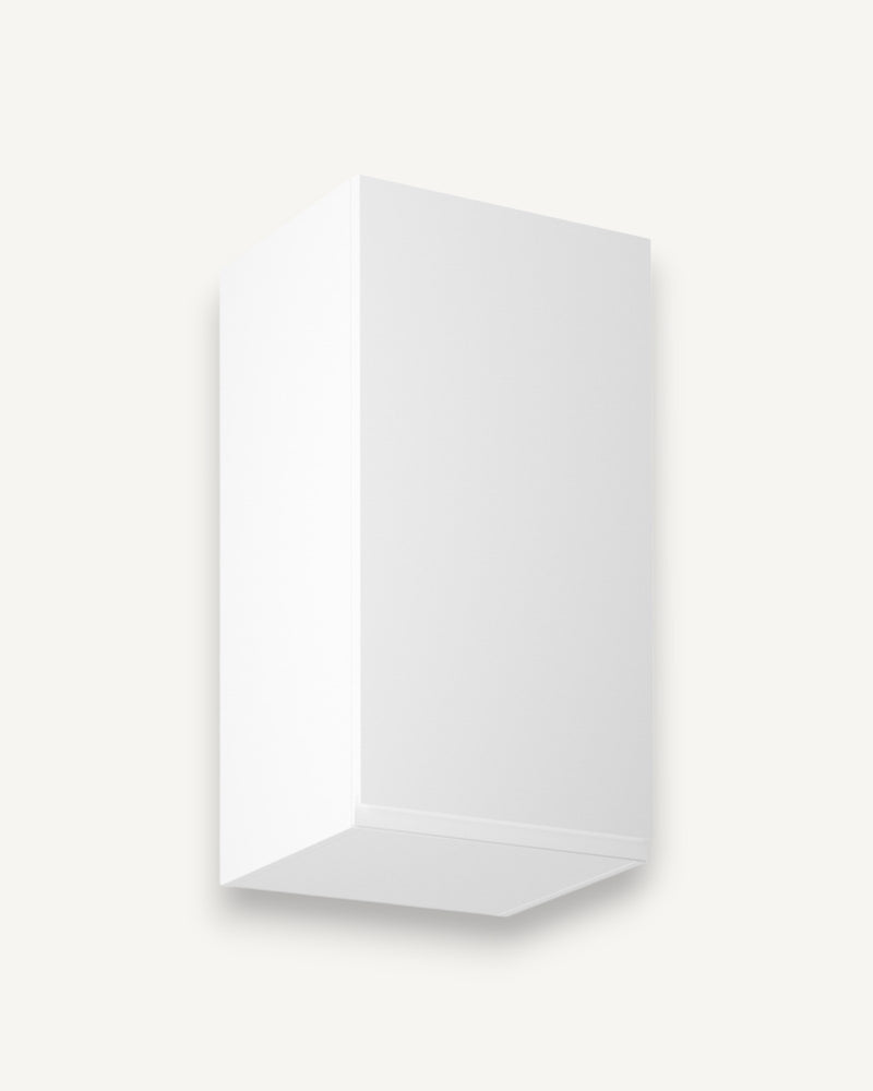 Hängeschrank 40 cm G40 P/L – Velmora – Weiß / Hochglanz