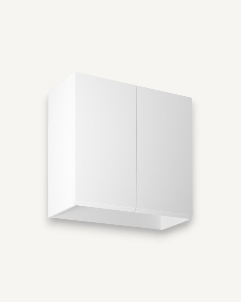 Hängeschrank 80 cm – Velmora G80C – Weiß / Hochglanz