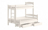 Etagenbett links 207 cm  - Ökologisch lackiertes Hochbett für Kinder. - ROYAL24_MARKT