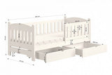 Kinderbett 187 cm - Natürliches Kinderbett mit praktischen Features. - ROYAL24_MARKT