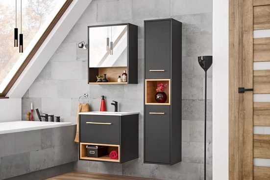 Badmöbel-Set – Borneo – Elegantes Design und innovative Aufbewahrungslösungen.