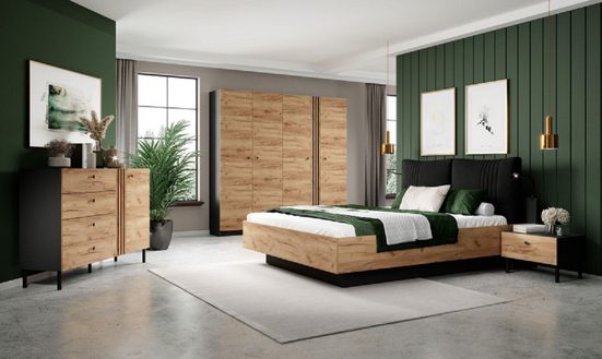 Schlafzimmer-Set Qualität und Stil für Ihr Zuhause, (Komplett Set, 4-St., Premium – DEKO)