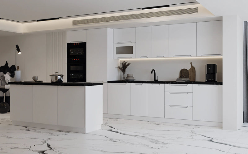 Küchenzeile KS23-G380 – Zivora Weiß – Moderne Optik mit durchdachter Funktion