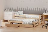 Kinderbett 184 cm  - Natürliches Kinderbett mit praktischen Features. - ROYAL24_MARKT
