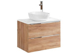 Waschbeckenschrank - Capri Oak - Intelligente Lösungen für stilvolle Badezimmerorganisation. - ROYAL24_MARKT