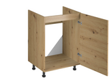 Nexa Küchenzeile KÜ06-L – Woodline – 300 cm – Moderne Familienküche mit Hochschrank und großzügigem Stauraum