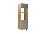 Nexa Küchenmöbel-Set KÜ03-L – Woodline & Beige – Stilvolle 460 cm Küchenlösung mit maximalem Stauraum und moderner Eleganz