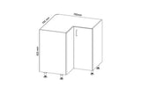 Eckunterschrank 79 cm - sosna andersen - Platzsparende Lösung für Küchenecken. - ROYAL24_MARKT