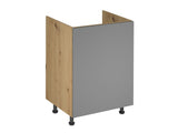 Nexa Küchenzeile KÜ04-L – Woodline & Beige – 420 cm – Modernes Küchensystem mit durchdachter Stauraumlösung