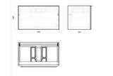 Waschbeckenschrank - Santa Fe Oak - Mit einem modernen und luxuriösen Design. - ROYAL24_MARKT