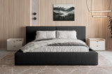 Polsterbett 06 Bouclé – Arena – Modernes Bett mit Bettkasten und Metall-Lattenrost